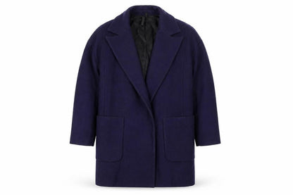 Womens UK Size 8 Topshop Blue Overcoat
