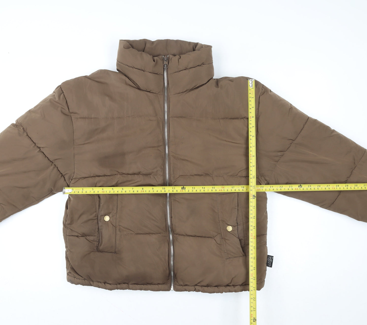 Womens UK Size S Pull & Bear Brown Puffer Jacket