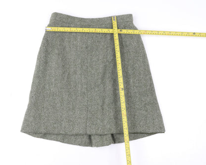 Womens UK Size 14 Dorene A-Line Tweed Skirt
