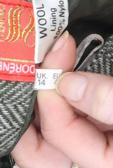 Womens UK Size 14 Dorene A-Line Tweed Skirt