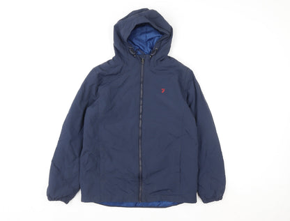 Boys UK Size 12-13 Years Farah Blue Puffer Jacket