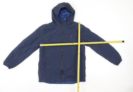 Boys UK Size 12-13 Years Farah Blue Puffer Jacket