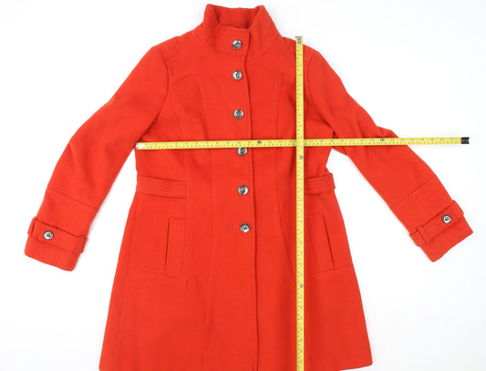 Womens UK Size 14 NEXT Red Overcoat