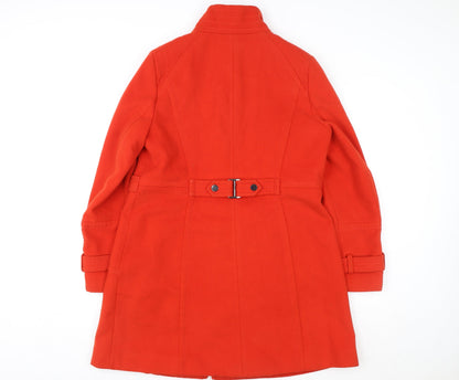 Womens UK Size 14 NEXT Red Overcoat