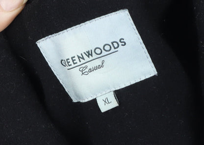 Womens UK Size 10 Marks and Spencer Black Overcoat