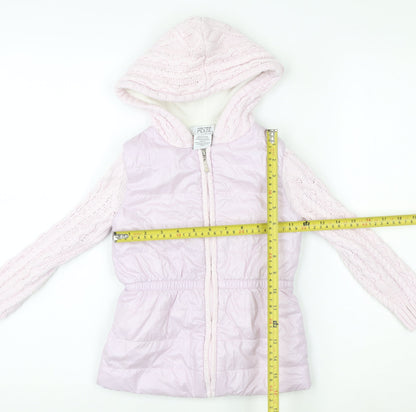 Girls UK Size 4-5 Years Miss Mouse Pink Puffer Jacket