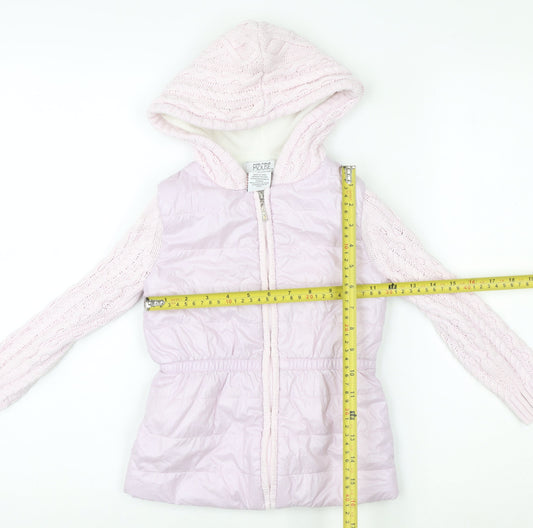Girls UK Size 4-5 Years Miss Mouse Pink Puffer Jacket