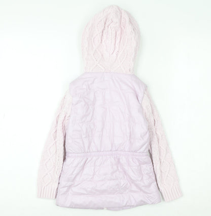 Girls UK Size 4-5 Years Miss Mouse Pink Puffer Jacket