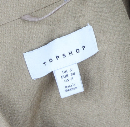 Womens UK Size 6 Topshop Regular Beige Blazer