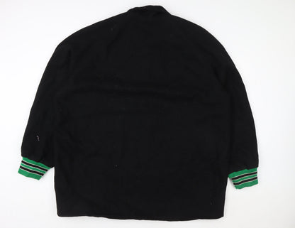 Mens UK Size 2XL Powers Black Varsity Jacket