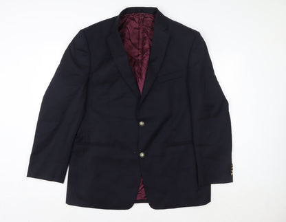 Unisex Adultss UK Size 42 Hellewell Regular Blue Blazer