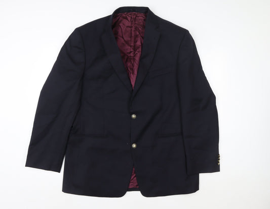 Unisex Adultss UK Size 42 Hellewell Regular Blue Blazer