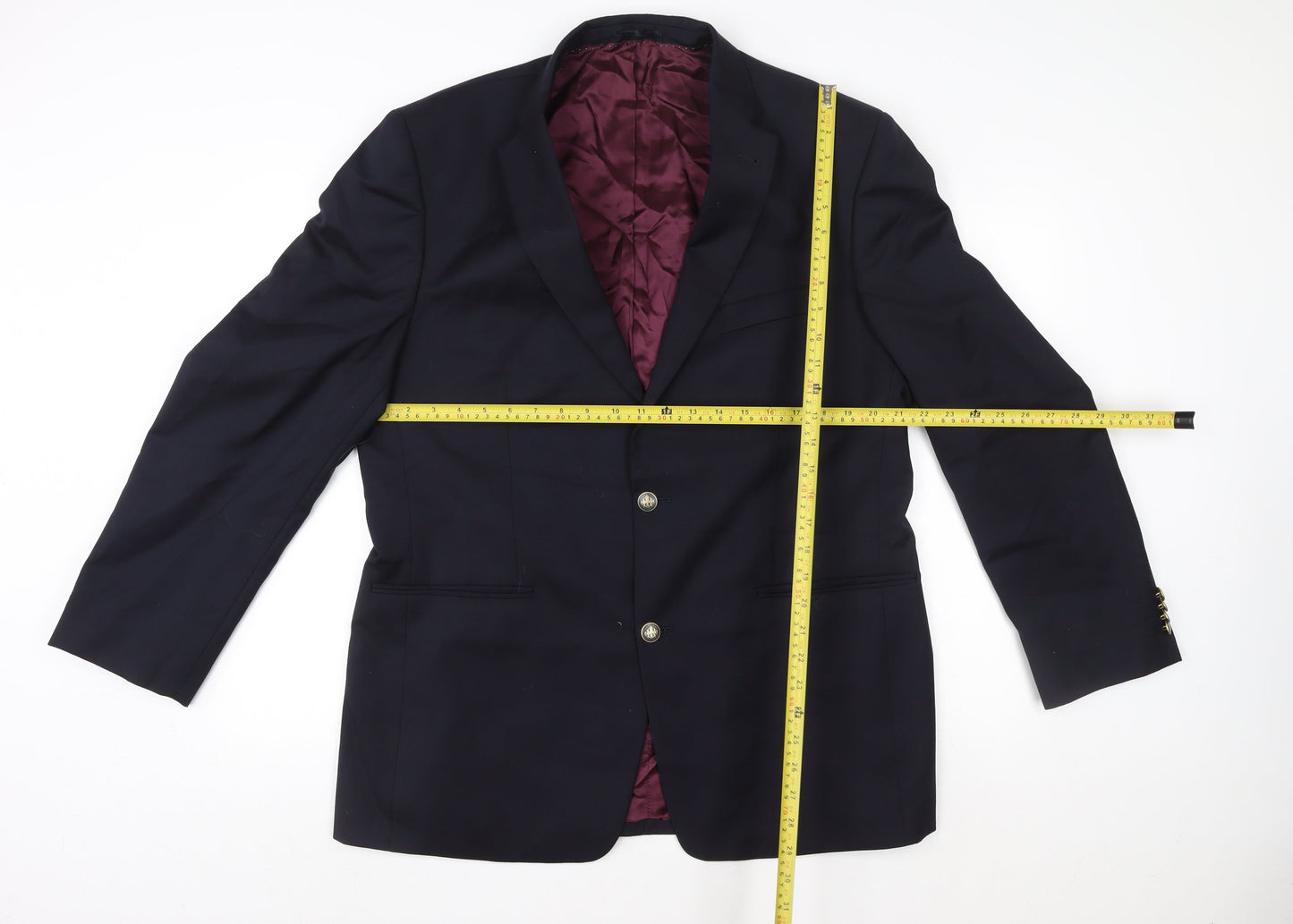 Unisex Adultss UK Size 42 Hellewell Regular Blue Blazer