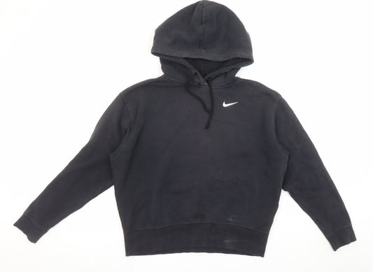 Womens UK Size XS Nike Black Pullover Hoodie
