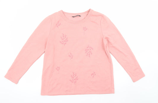 Womens UK Size 14 Bonmarché Pink Pullover Sweatshirt