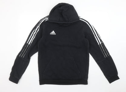 Womens UK Size M adidas Black Pullover Hoodie