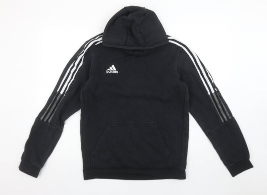 Womens UK Size M adidas Black Pullover Hoodie