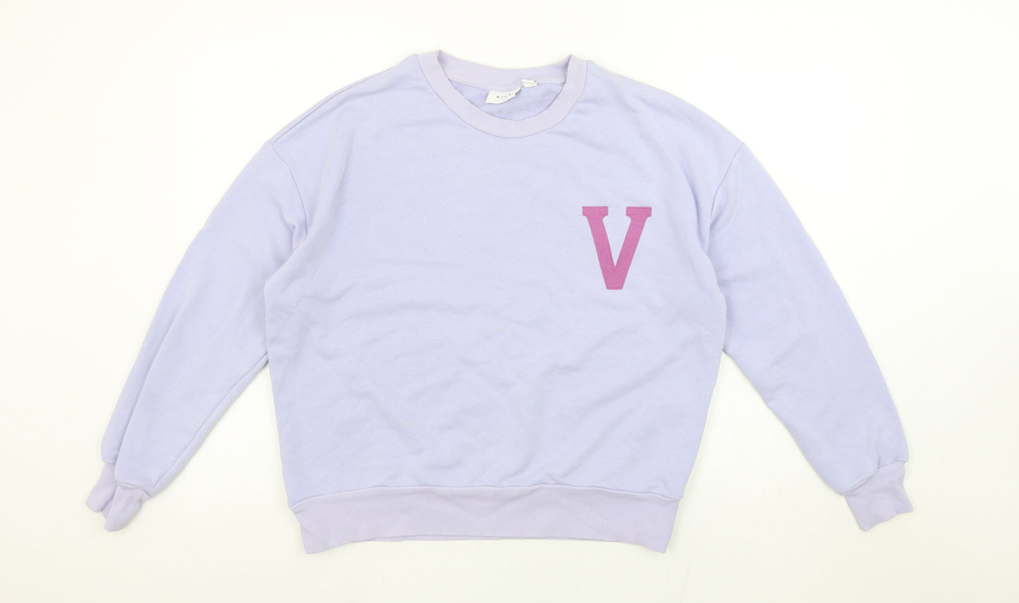 Womens UK Size S VILA Purple Pullover Sweatshirt