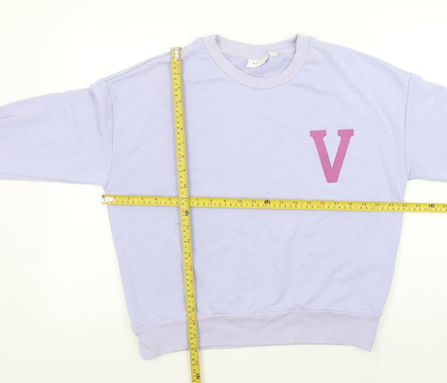 Womens UK Size S VILA Purple Pullover Sweatshirt