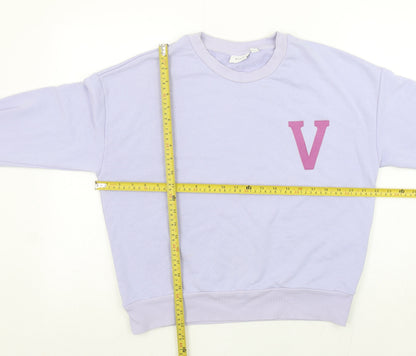 Womens UK Size S VILA Purple Pullover Sweatshirt