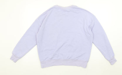 Womens UK Size S VILA Purple Pullover Sweatshirt
