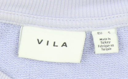 Womens UK Size S VILA Purple Pullover Sweatshirt