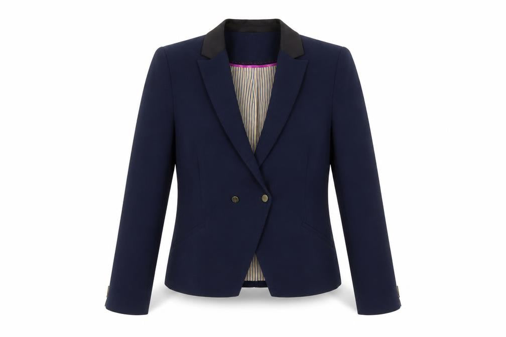 Womens UK Size L Zara Trafaluc Regular Blue Blazer