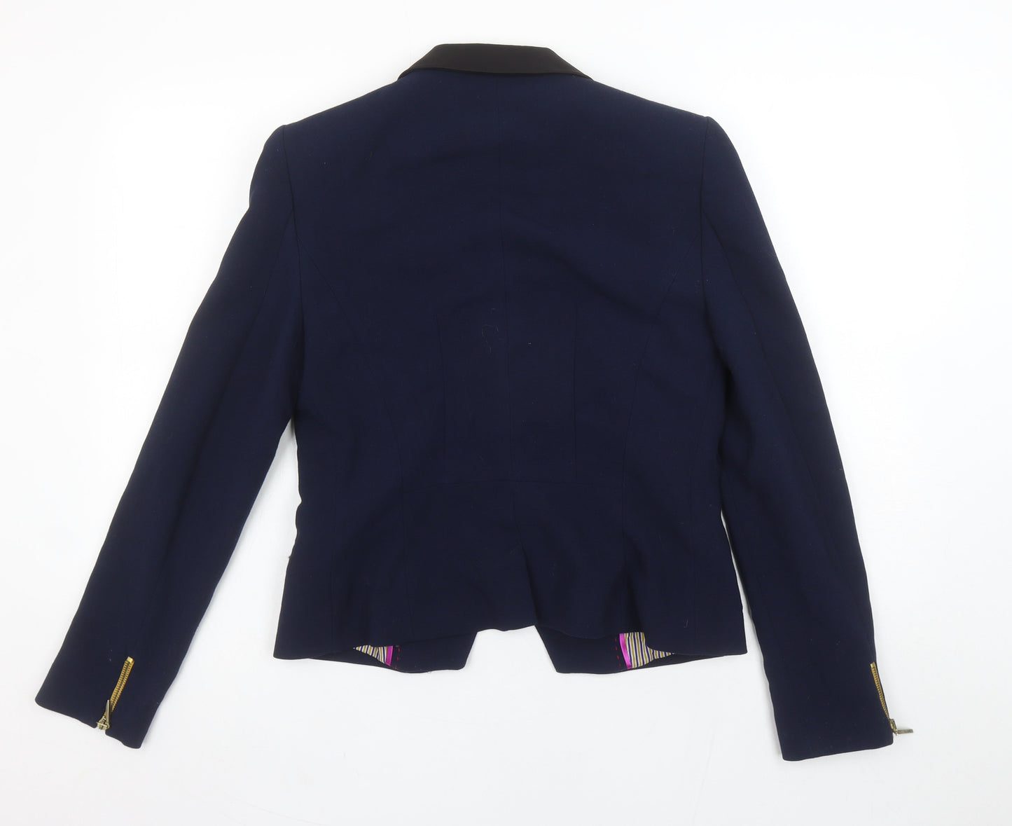 Womens UK Size L Zara Trafaluc Regular Blue Blazer