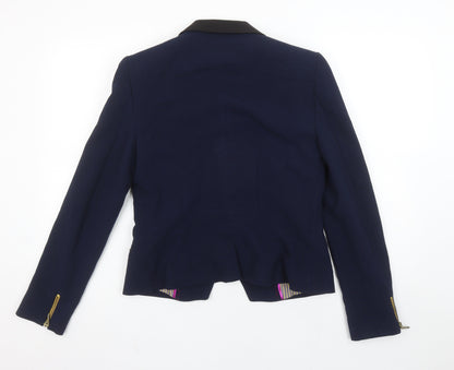 Womens UK Size L Zara Trafaluc Regular Blue Blazer