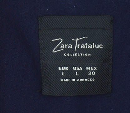 Womens UK Size L Zara Trafaluc Regular Blue Blazer
