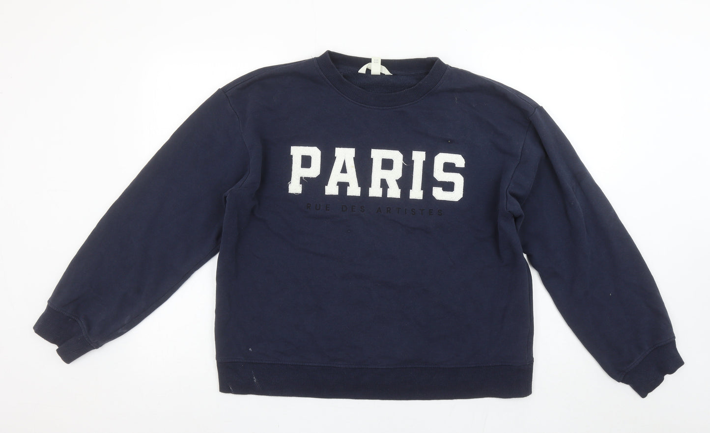 Womens UK Size 12 H&M Blue Pullover Sweatshirt