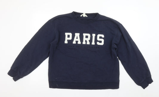 Womens UK Size 12 H&M Blue Pullover Sweatshirt