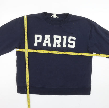 Womens UK Size 12 H&M Blue Pullover Sweatshirt