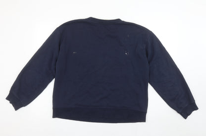 Womens UK Size 12 H&M Blue Pullover Sweatshirt