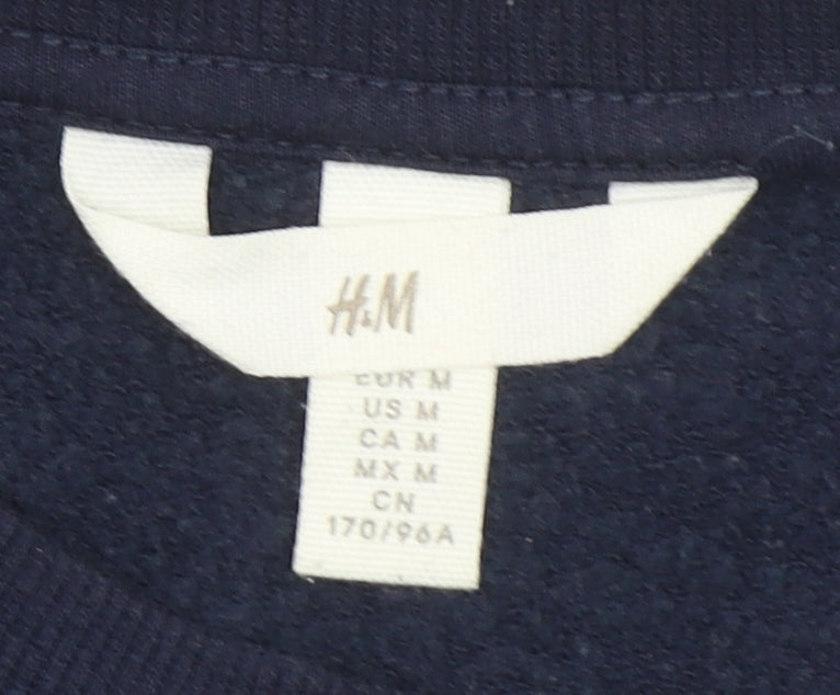 Womens UK Size 12 H&M Blue Pullover Sweatshirt
