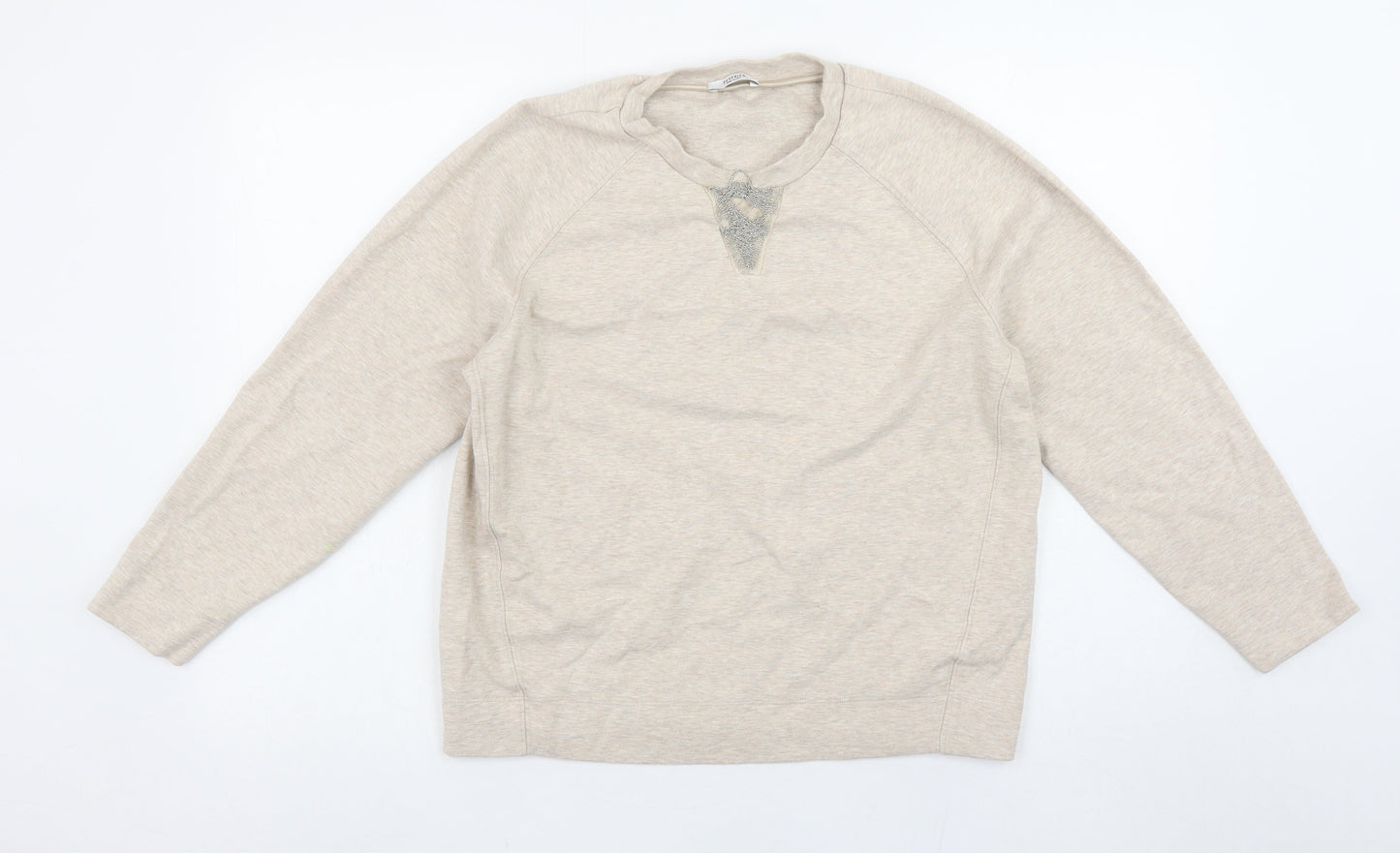 Womens UK Size 12 Peserico Beige Pullover Sweatshirt
