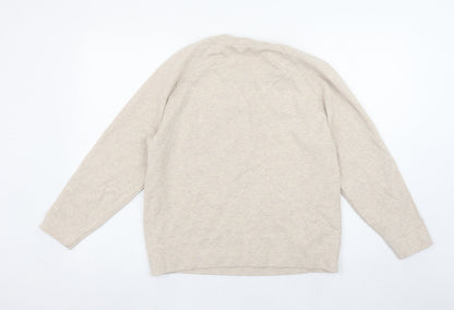 Womens UK Size 12 Peserico Beige Pullover Sweatshirt