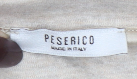 Womens UK Size 12 Peserico Beige Pullover Sweatshirt