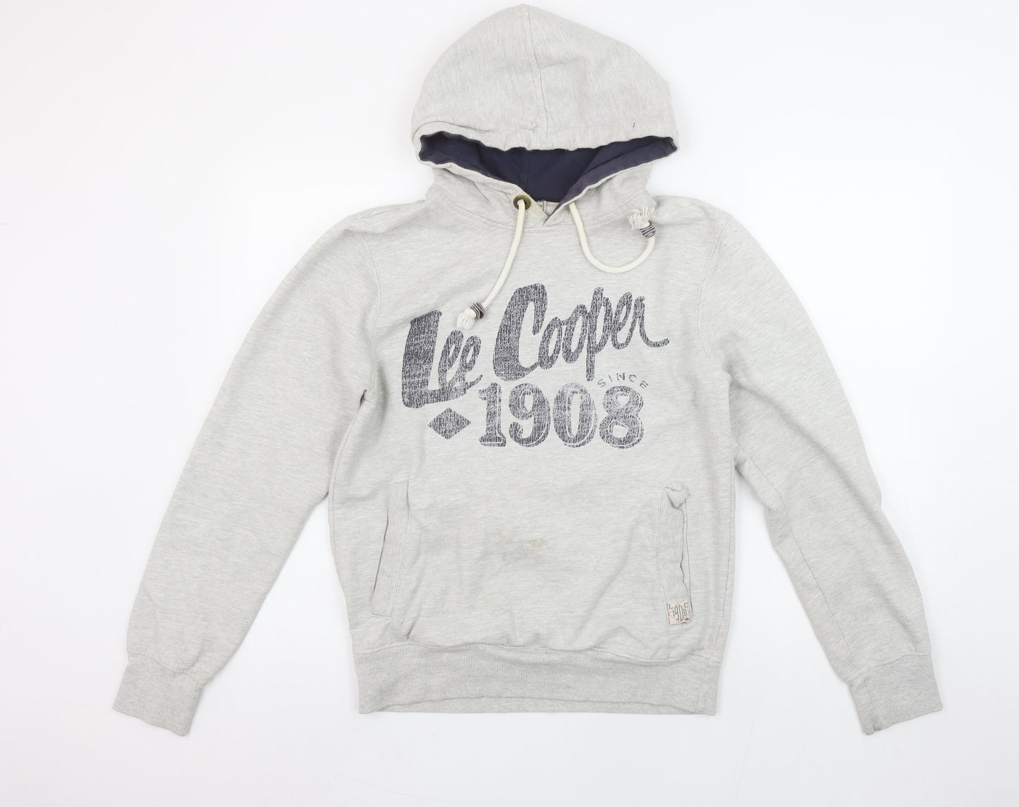Womens UK Size S Lee Cooper Grey Pullover Hoodie
