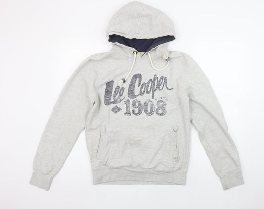 Womens UK Size S Lee Cooper Grey Pullover Hoodie