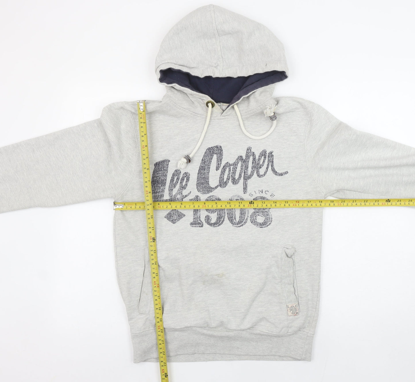 Womens UK Size S Lee Cooper Grey Pullover Hoodie