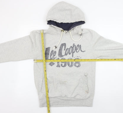 Womens UK Size S Lee Cooper Grey Pullover Hoodie