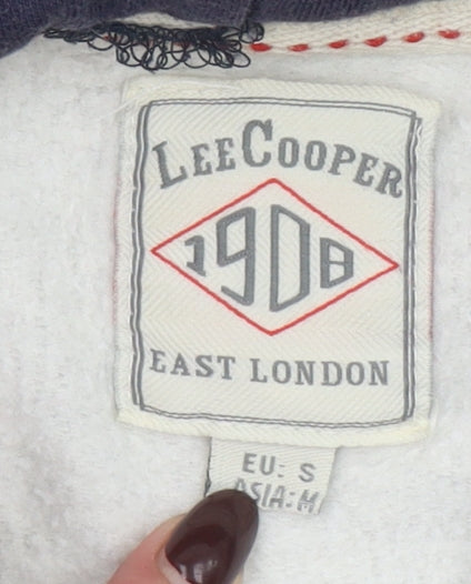 Womens UK Size S Lee Cooper Grey Pullover Hoodie