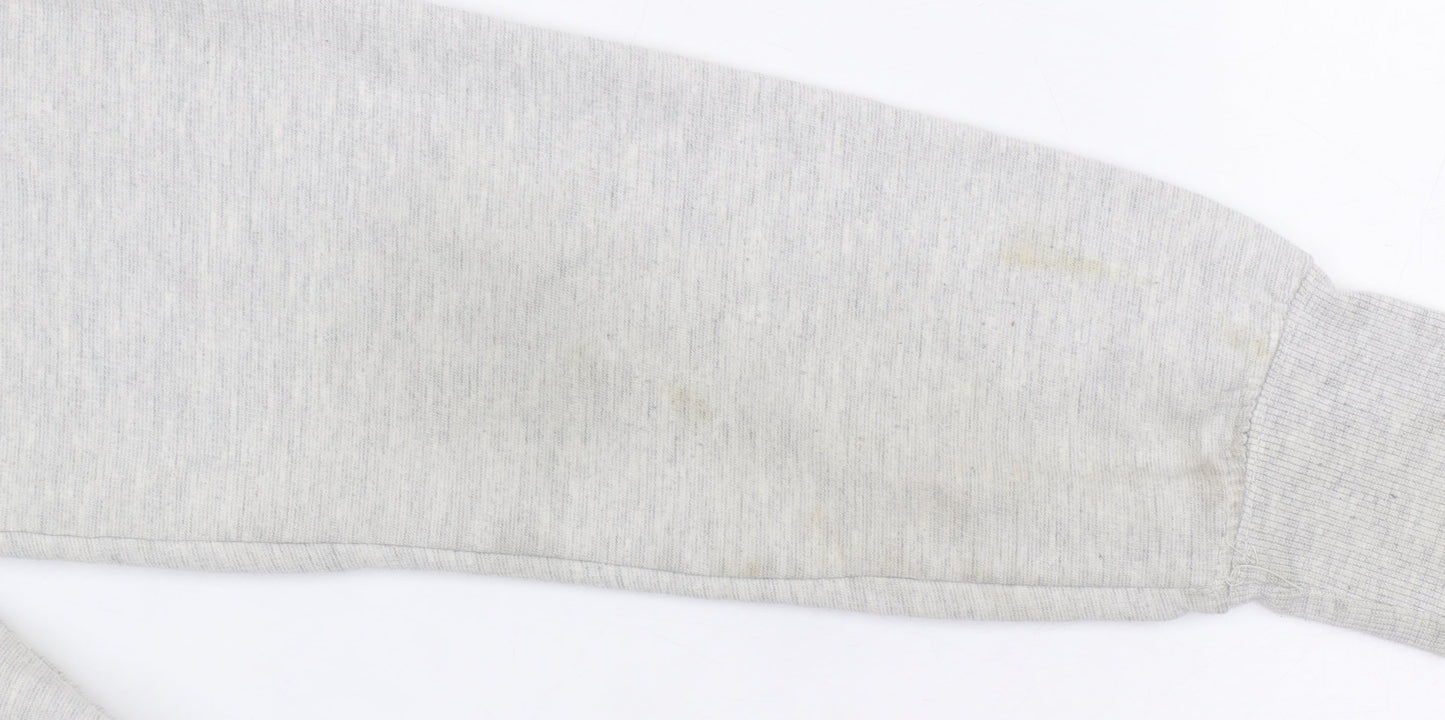 Womens UK Size S Lee Cooper Grey Pullover Hoodie