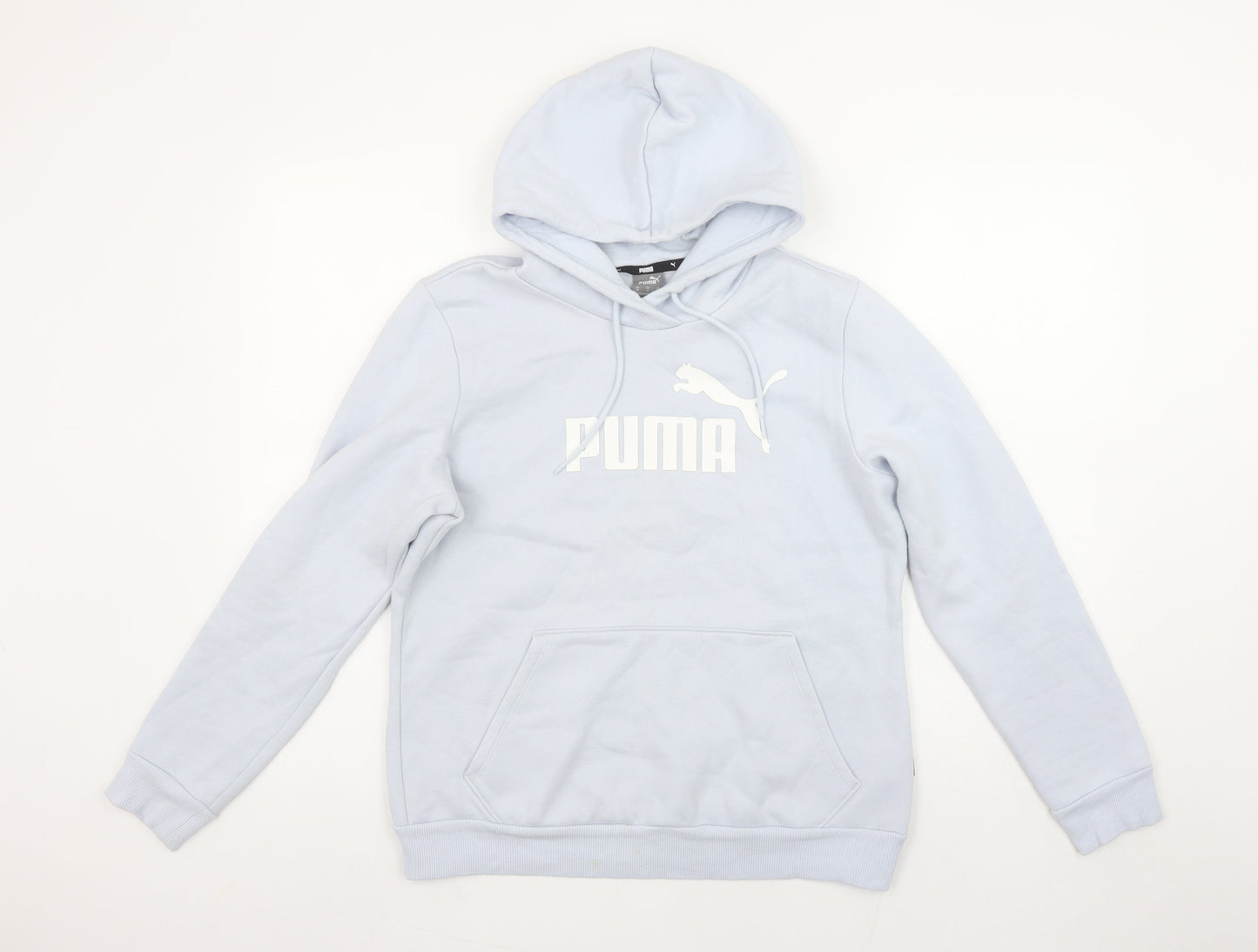 Womens UK Size M PUMA Blue Pullover Hoodie