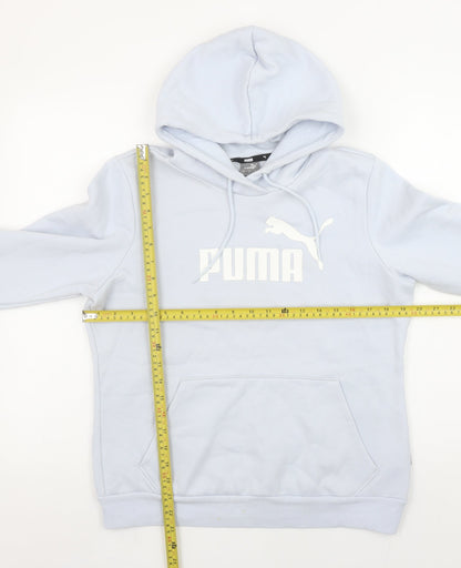 Womens UK Size M PUMA Blue Pullover Hoodie
