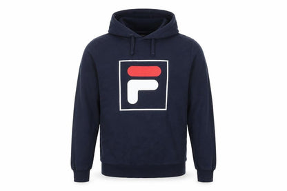 Mens UK Size L FILA Blue Pullover Hoodie
