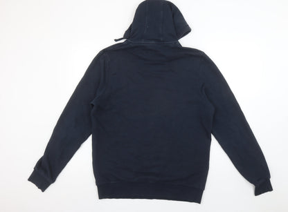 Mens UK Size L FILA Blue Pullover Hoodie