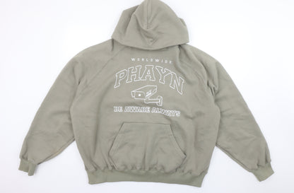 Womens UK Size XS PHAYN Green Pullover Hoodie