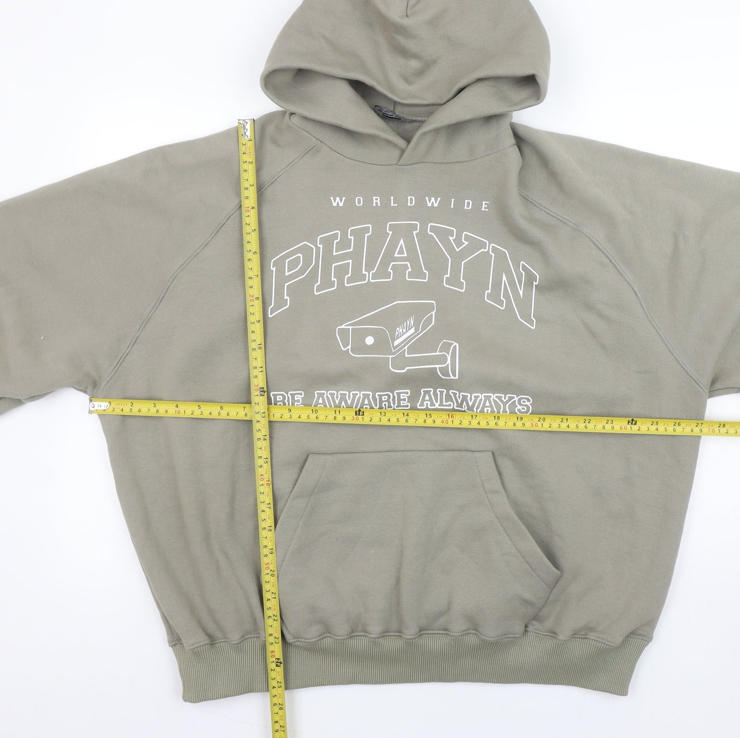 Womens UK Size XS PHAYN Green Pullover Hoodie